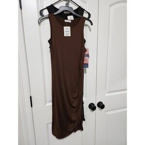 NWT Bundle of  2 Haley & June Sleeveless Bodycon Dresses Black/Brown Size Large